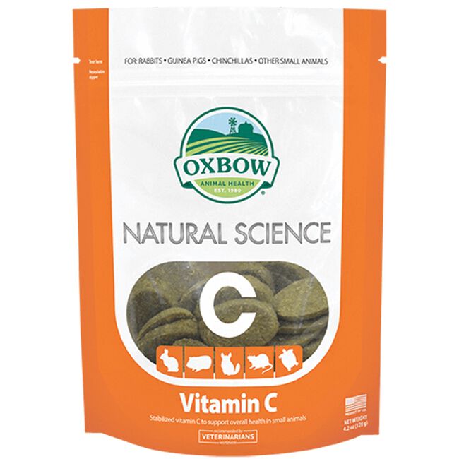 Oxbow Natural Science Vitamin C for Small Animals Label image number null