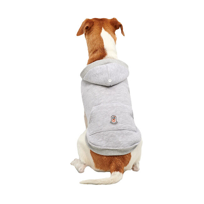 Goo-eez Kangaroo Fleece Hoodie for Dogs - Heather Grey image number null