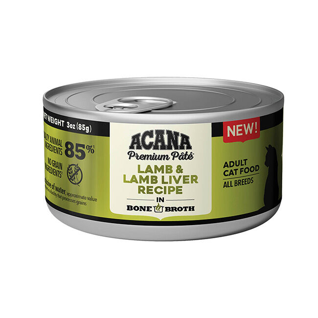ACANA Premium Pate Cat Food - Lamb & Lamb Liver Recipe in Bone Broth image number null