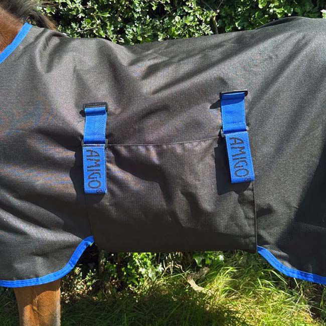 Horseware Amigo Ripstop 900D Foal Turnout (200g) - Black/Classic Blue image number null