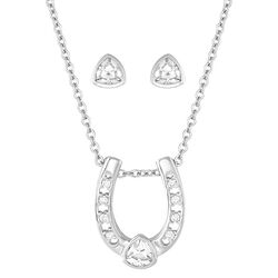 Montana Silversmiths Lucky Trillion Treasure Horseshoe Jewelry Set