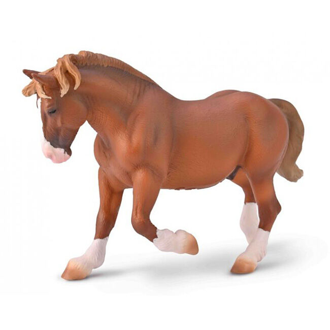 CollectA by Breyer Breton Draft Horse Stallion - Chestnut image number null