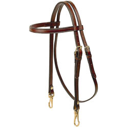 Tory Leather Arabian Browband Headstall with Snap Ends