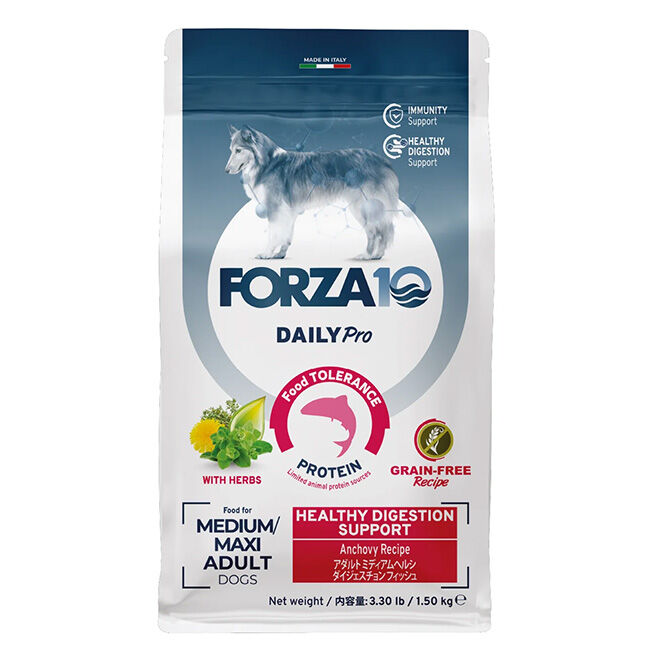Forza10 DailyPro Healthy Digestion Food for Medium/Large Dogs image number null