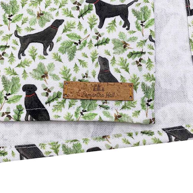 Samantha Hall Designs Tea Towel - Black Labrador image number null