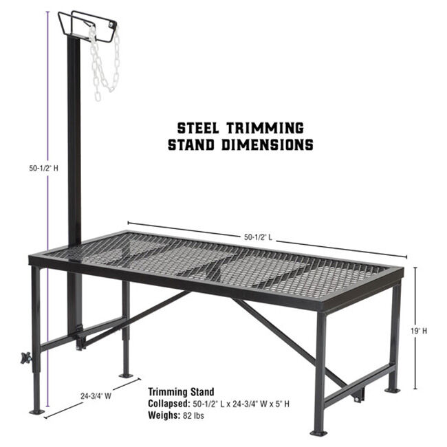 Weaver Livestock Steel Trimming Stand with Straight Wire Form Headpiece image number null
