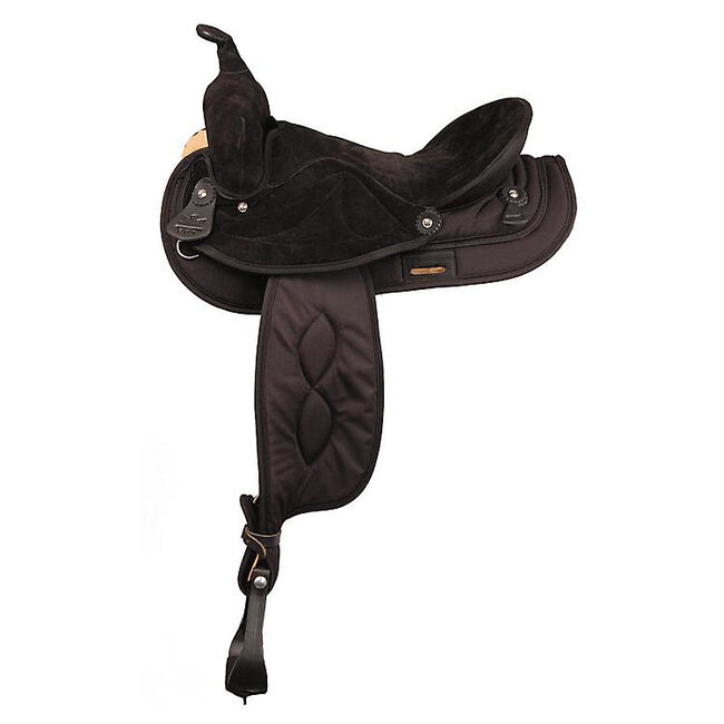 Big Horn Synthetic Suede Semi-Quarter Horse Western Saddle image number null