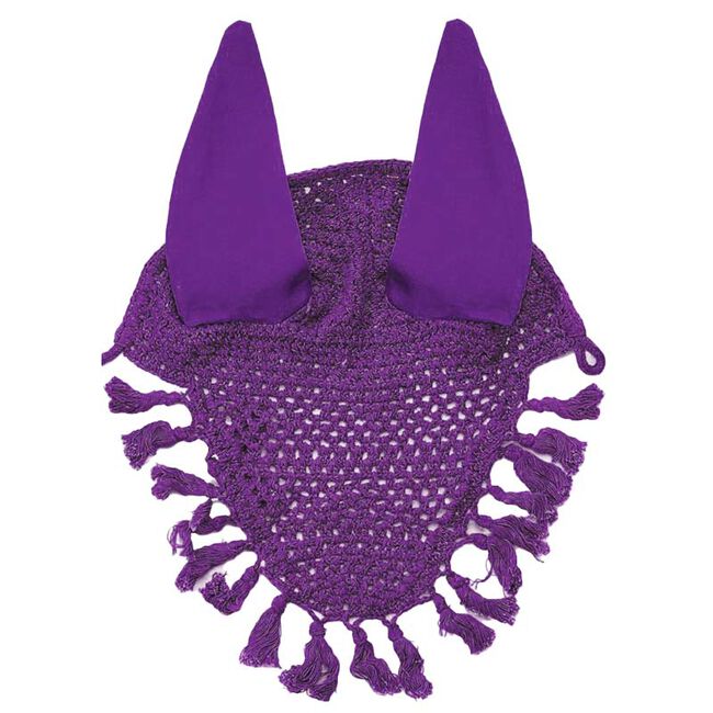 Horse Fare Crochet Ear Net with Tassels image number null