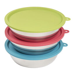 Messy Mutts Bowl & Cover Set - 3-Pack