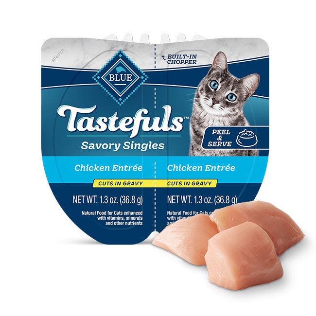 Blue Buffalo Tastefuls Savory Singles Cat Food - Chicken Entree - 2.6 oz image number null