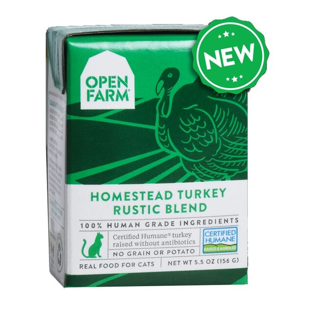 Open Farm Homestead Turkey Rustic Blend Wet Cat Food 5.5 oz