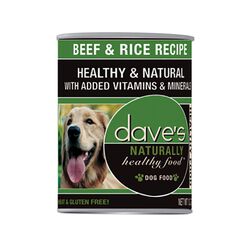 Dave's Beef and Rice Canned Dog Food 13 oz
