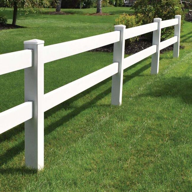 Barrette Outdoor Living Ranch Rail Vinyl Fencing - White image number null