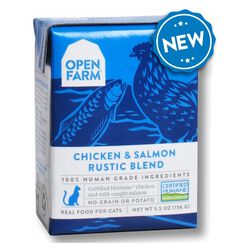 Open Farm Chicken & Salmon Rustic Blend Wet Cat Food 5.5 oz