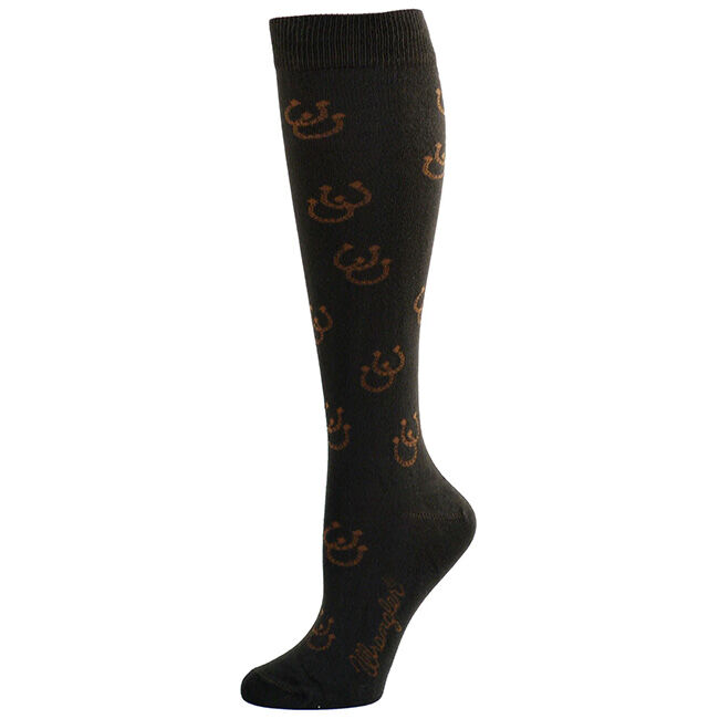 Wrangler Women's Horseshoe Knee High Socks image number null