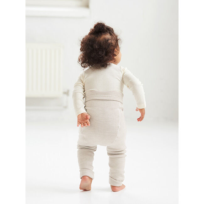 Ruskovilla Baby 100% Organic Merino Wool Long Nappy Pants - Natural image number null