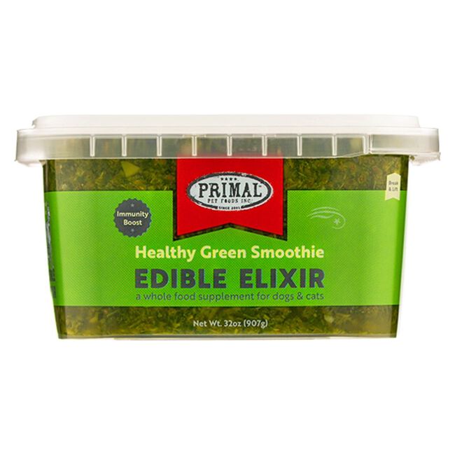 Primal Pet Foods Edible Elixirs - Immunity Boost Healthy Green Smoothie - 32 oz image number null