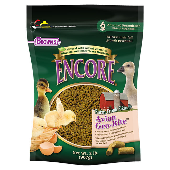 Brown's Encore Natural Farm Fresh Fixins Avian Gro-Rite - 2 lb image number null