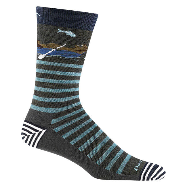 Darn Tough Men's Animal Haus Crew Lightweight Lifestyle Sock - Forest image number null