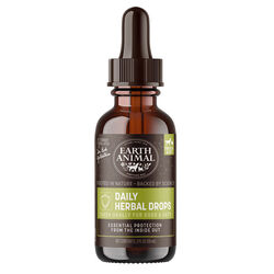 Earth Animal Nature's Protection Flea & Tick Daily Herbal Drops for Cats & Dogs - 2 oz