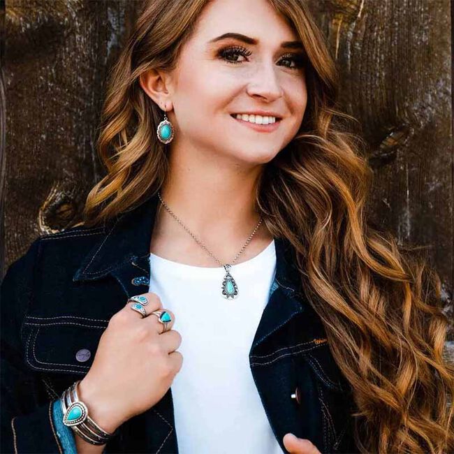 Montana Silversmiths Into the Blue Turquoise Earrings image number null