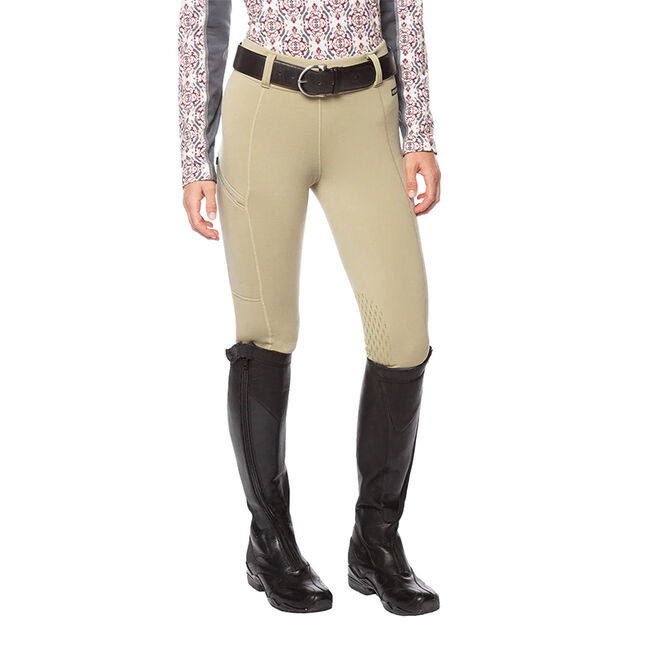 Kerrits Women's Power Stretch Knee Patch Pocket Tight - Tan image number null