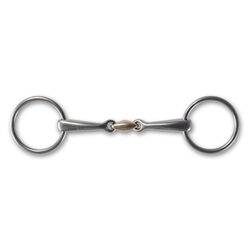 Stubben Steeltec Loose Ring Snaffle with Copper Link