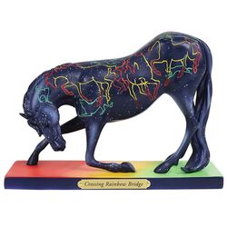 Trail of Painted Ponies Figurine - Summer 2018 - Crossing Rainbow Bridge