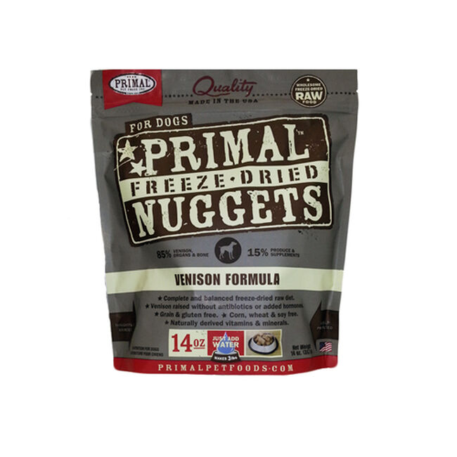 Primal Freeze Dried Venison Nuggets Dog Food image number null