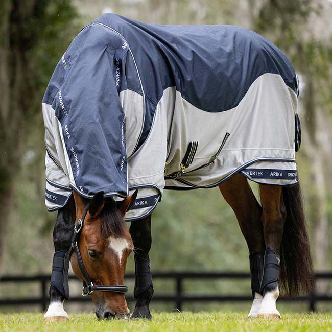 LeMieux Arika Shower-Tek Fly Blanket - Navy image number null