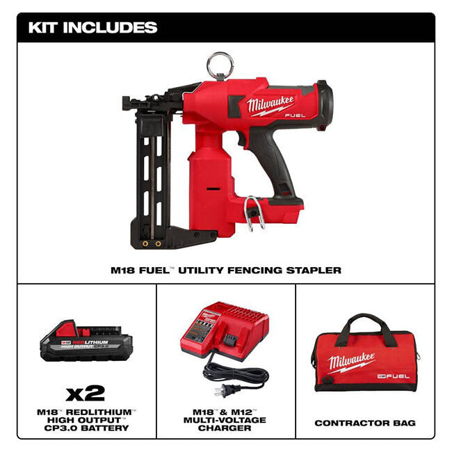 Milwaukee M18 Fuel Utility Fencing Stapler Kit image number null