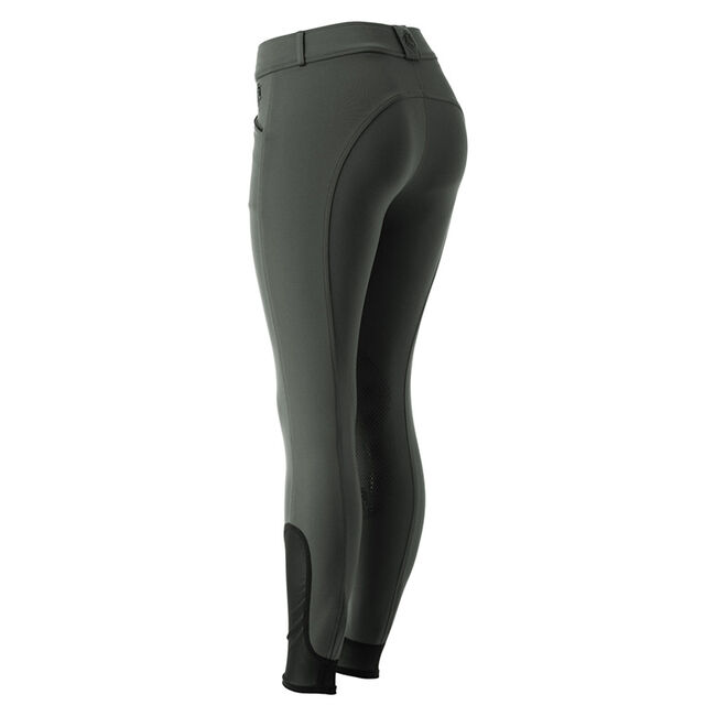 Equinavia Women's Astrid Silicone Knee Patch Breeches - Carbon Gray/Black image number null