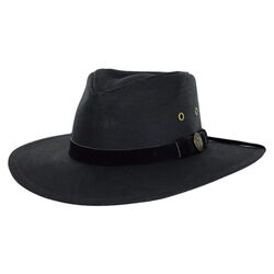 Outback Trading Co. Kodiak Oilskin Hat - Black