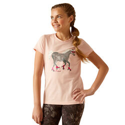 Ariat Kids' Roller Pony T-Shirt - Blushing Rose