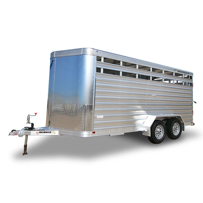 Featherlite 2025 Model 8107 12' x 7' Bumper Pull Livestock Trailer