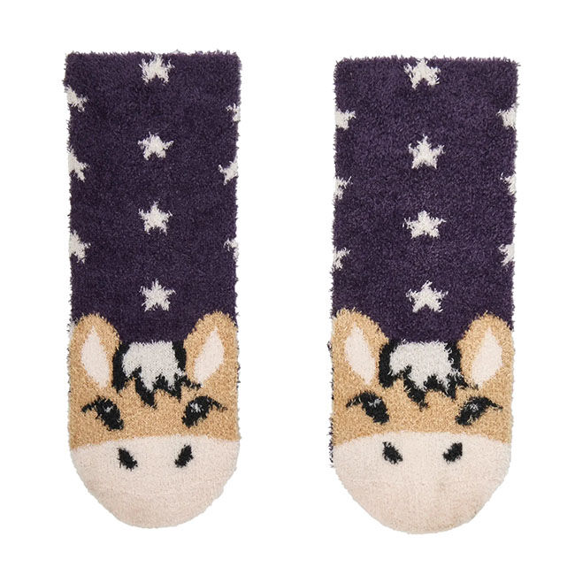 LeMieux Kids' Fluffy Character Socks - Juniper image number null
