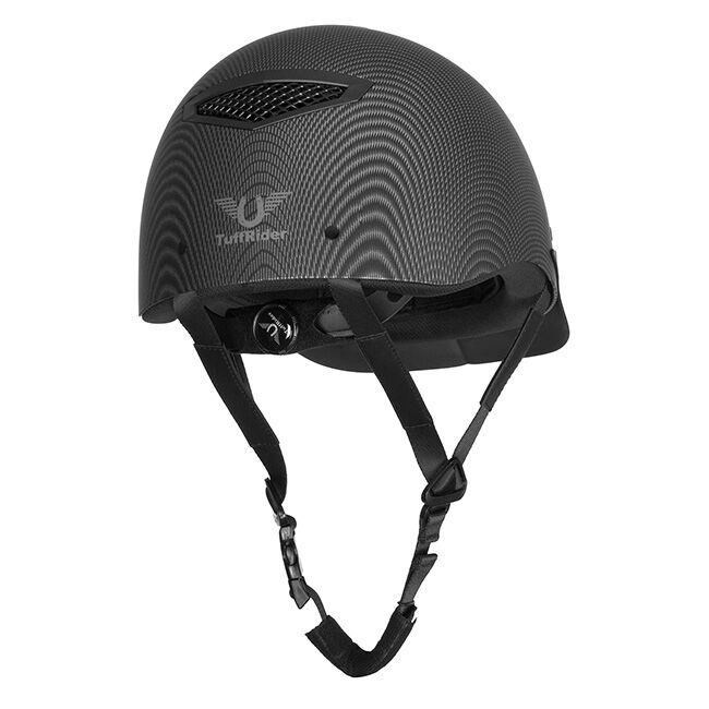 TuffRider Starter CarbonFiber Print Helmet - Black image number null