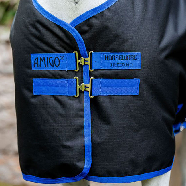 Horseware Amigo Ripstop 900D Turnout (0g Light) - Black/Classic Blue image number null