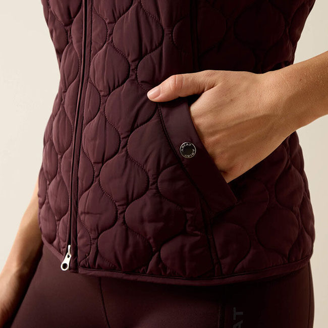 Ariat Women's Ashley 2.0 Insulated Vest - Chocolate Plum image number null