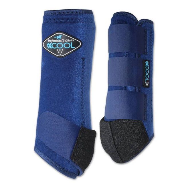 Professional's Choice 2XCool Sports Medicine Boots - Front Pair - Navy image number null