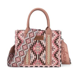 Wrangler Southwestern Dual-Sided Printed Crossbody Tote - Dark Pink