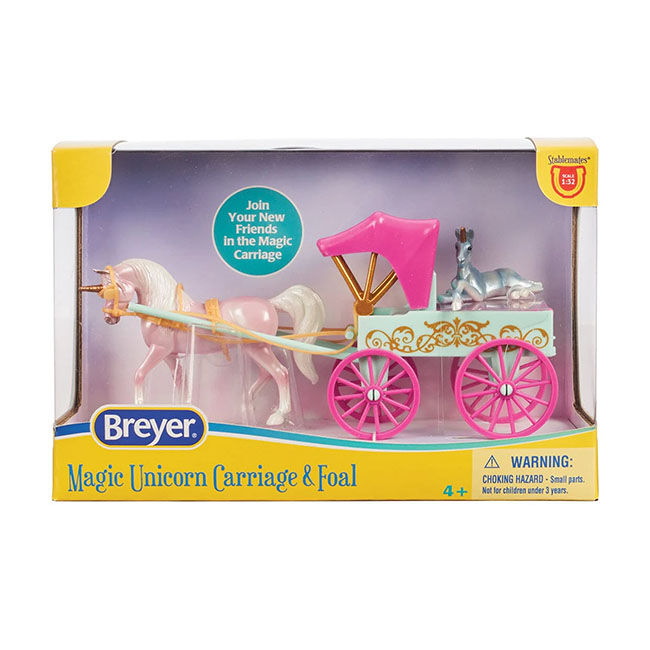 Breyer Unicorn Magic Carriage & Foal Playset image number null