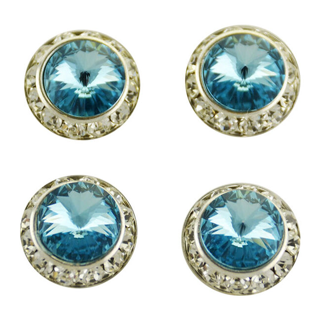 Finishing Touch of Kentucky Aqua Swarovksi Stone Magnetic Tack Pins image number null