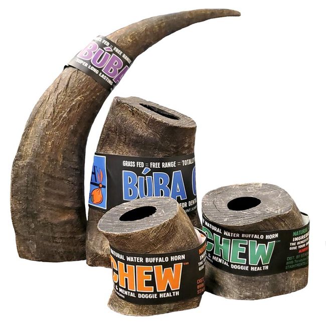 Super Snouts Buba Chews - Water Buffalo Horn Dog Chew image number null