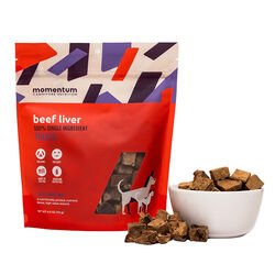 Momentum Carnivore Nutrition Dog Treats - Beef Liver - 4 oz