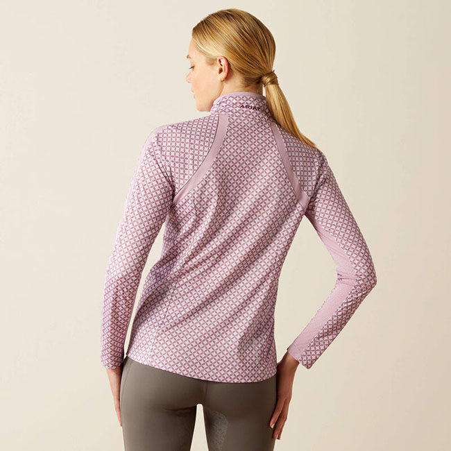 Ariat Women's Sunstopper 3.0 1/4 Zip Baselayer - Lavender Mist Tile image number null