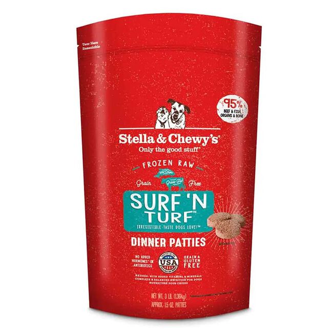 Stella & Chewy's Surf 'N Turf Frozen Raw Dinner Patties image number null