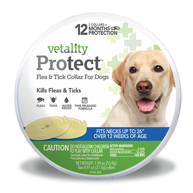 Vetality Protect Flea & Tick Collars for Dogs - 2-Pack image number null