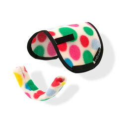 Crafty Ponies Toy Saddle Pad & Girth Cover - White Spotty