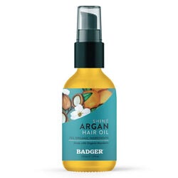Badger Argan Hair Oil for Dry Damaged Hair - 2 oz
